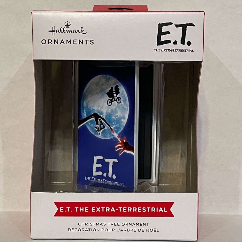 Hallmark E.T. The Extra-Terrestrial VHS Tape Christmas Holiday Ornament New